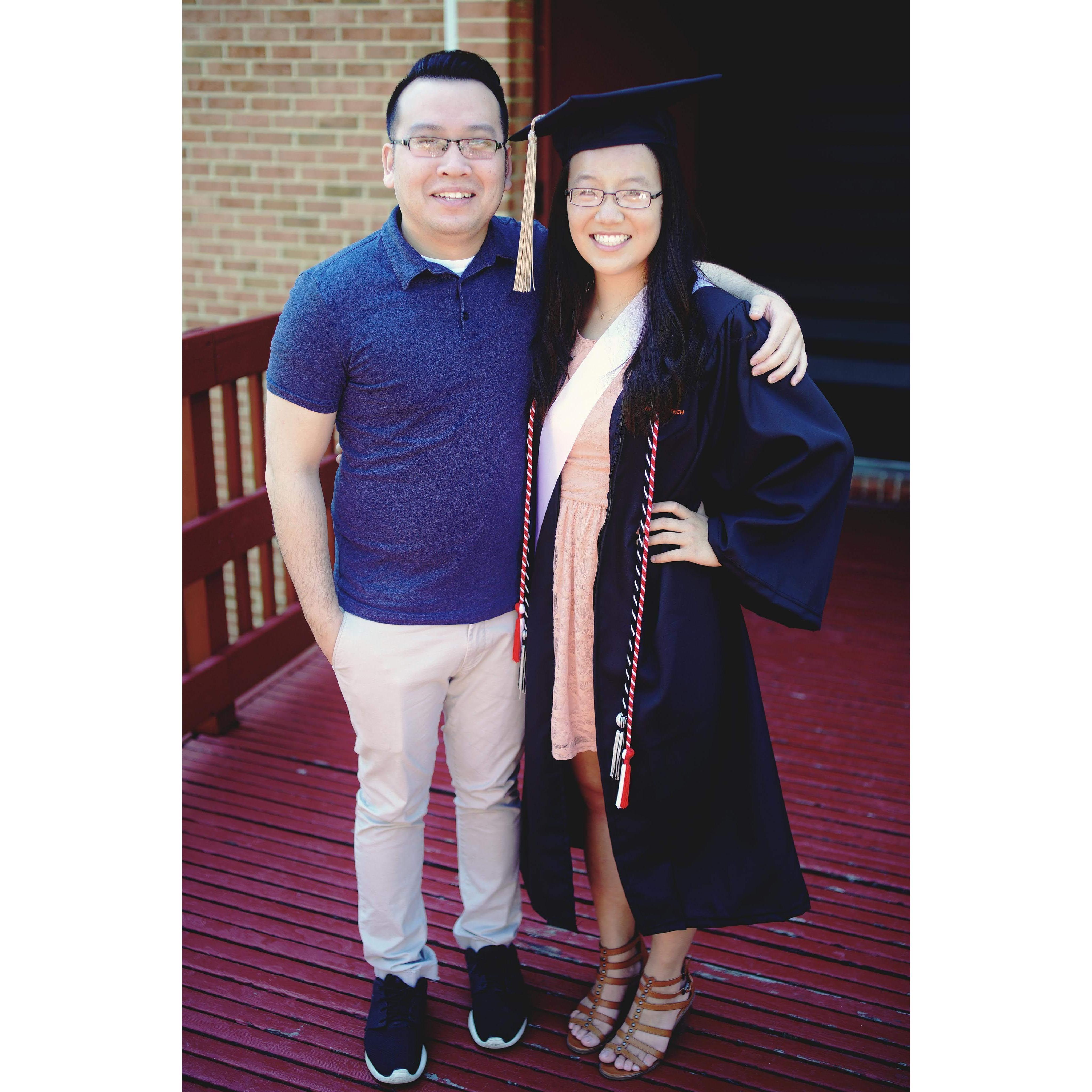 2018 - Ashley graduates from Virginia Tech