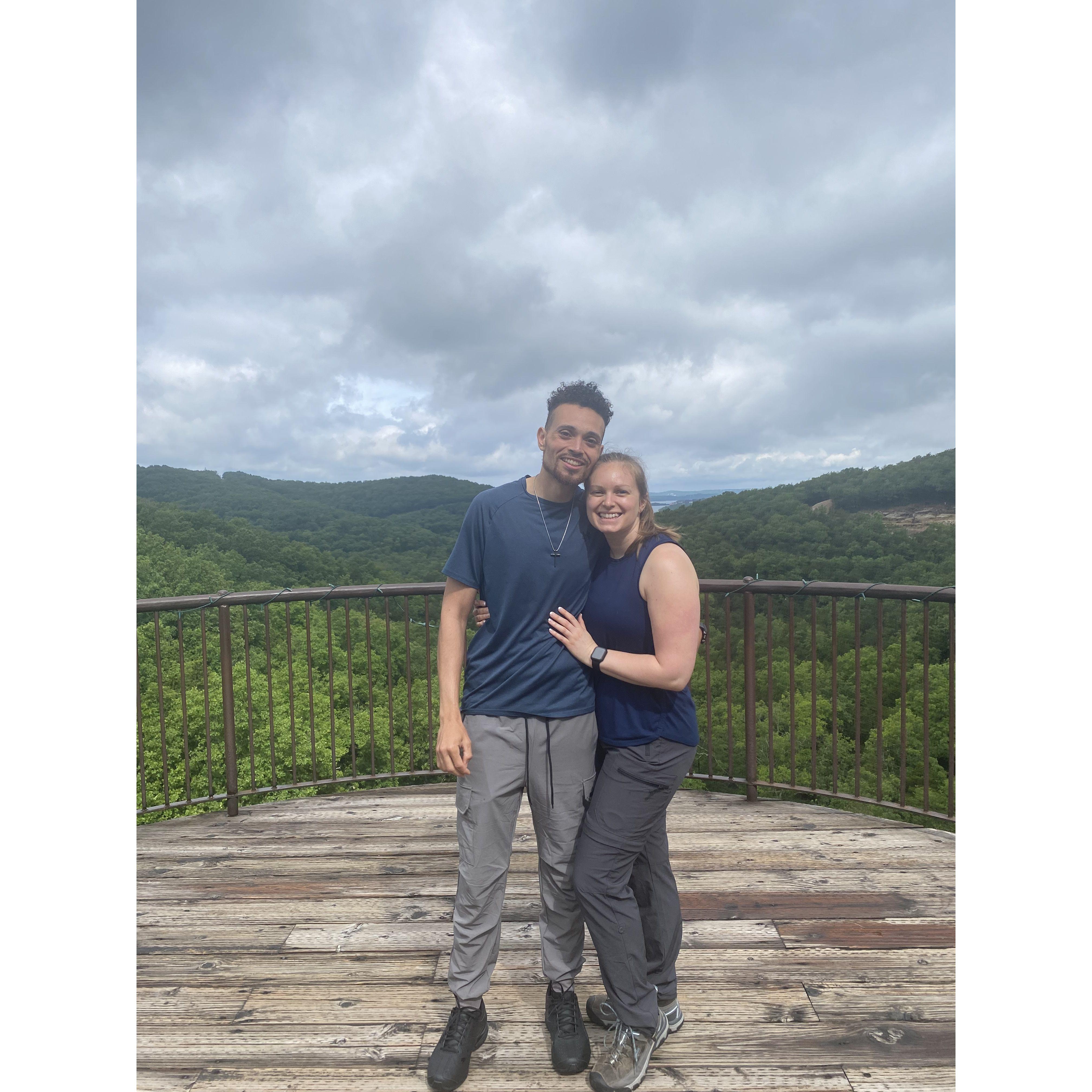 Where Greg proposed at Lost Canyon Cave and Nature Trail