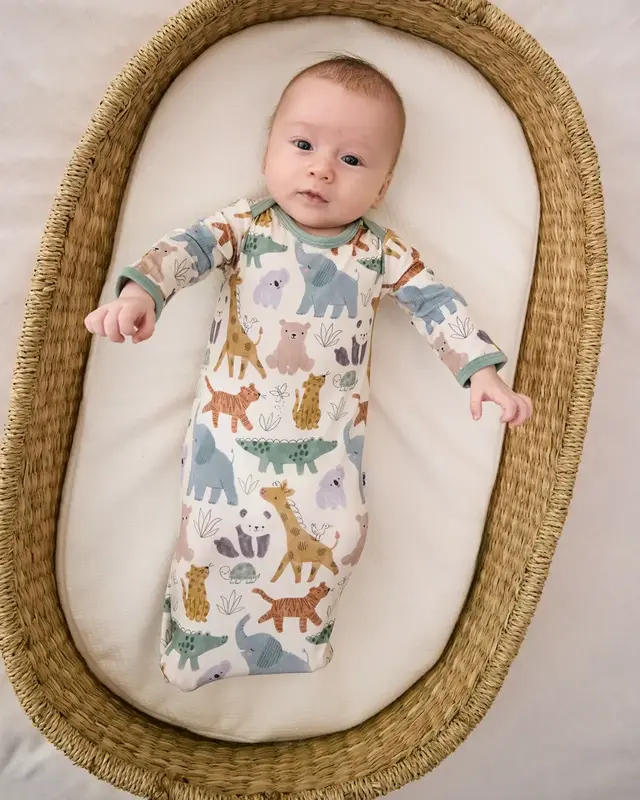 Sweet Safari Infant Gown