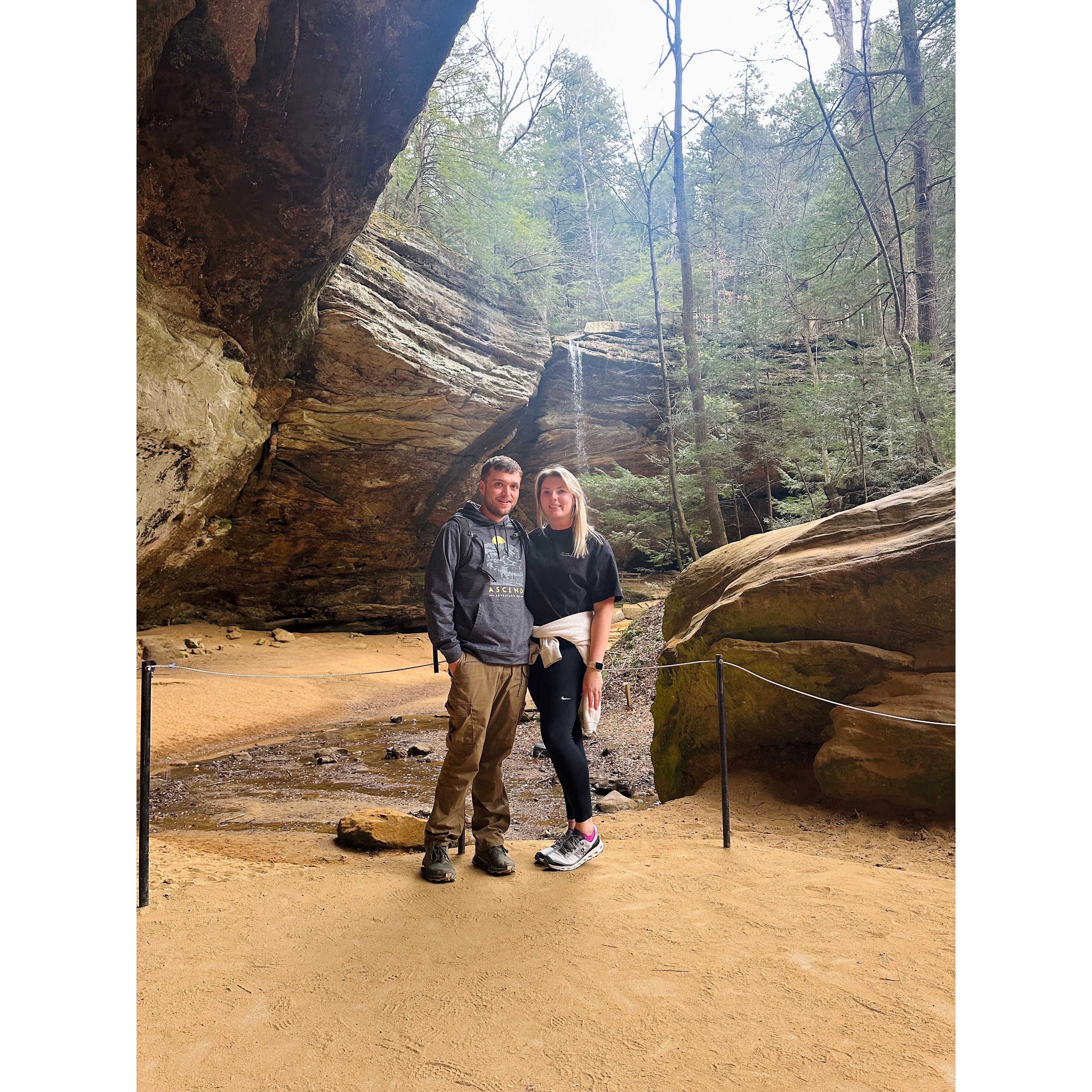 Our first trip together to Hocking Hills!