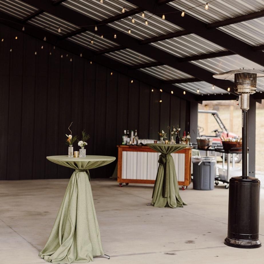 Cocktail hour/ceremony backup for inclement weather