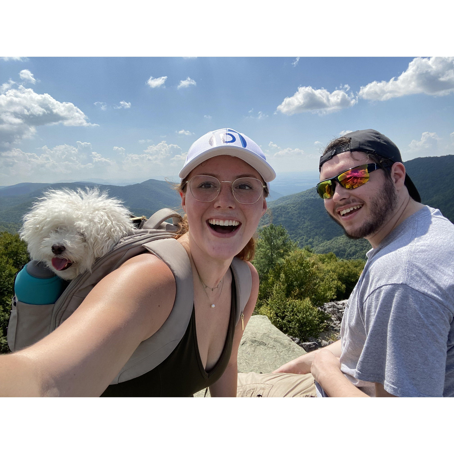 Our first trip to Shenandoah where we hiked up Black Rock Summit for the first time on Nick's first trip to see Hannah and Bernie in Virginia