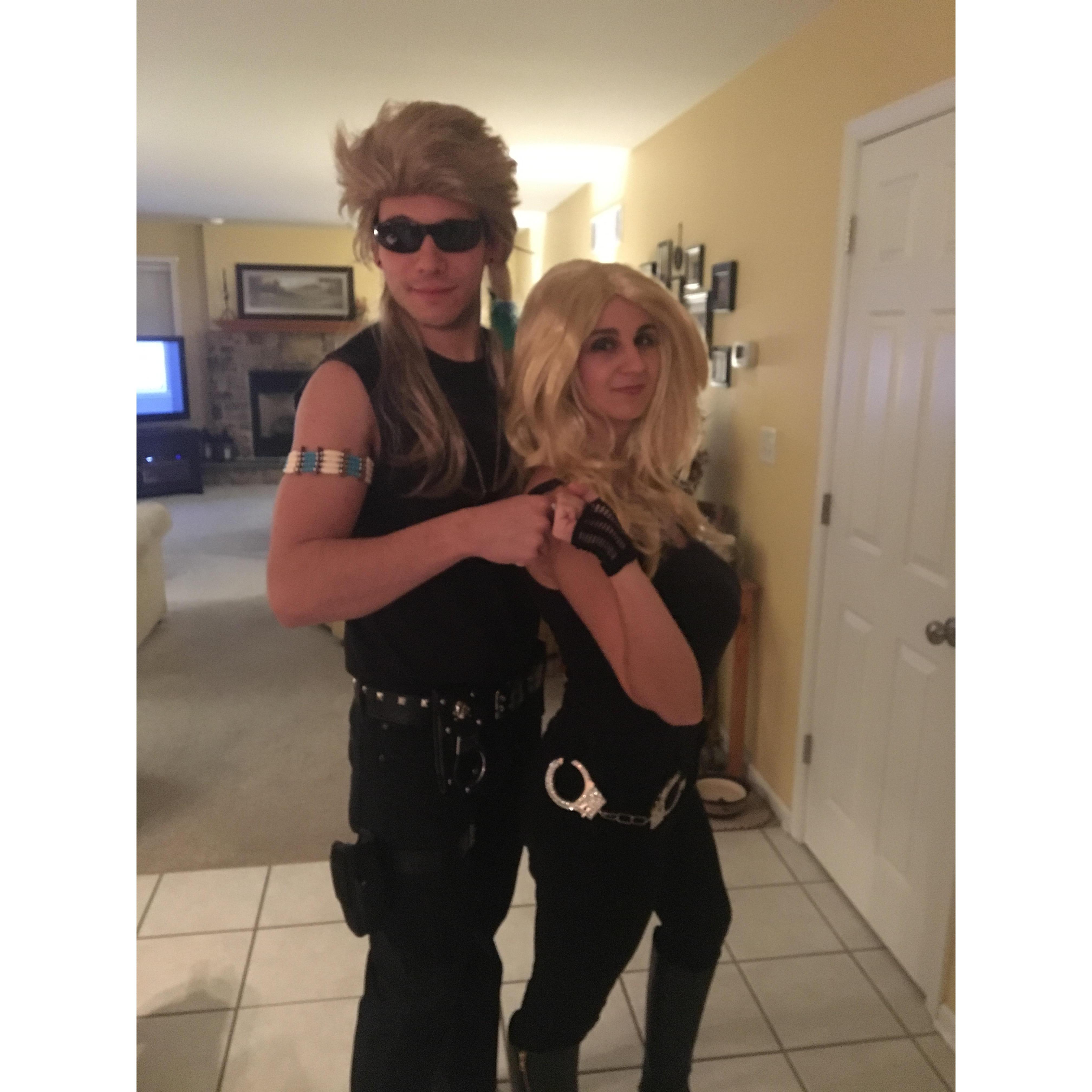 One of our classic Halloween costumes, Dog and Beth!