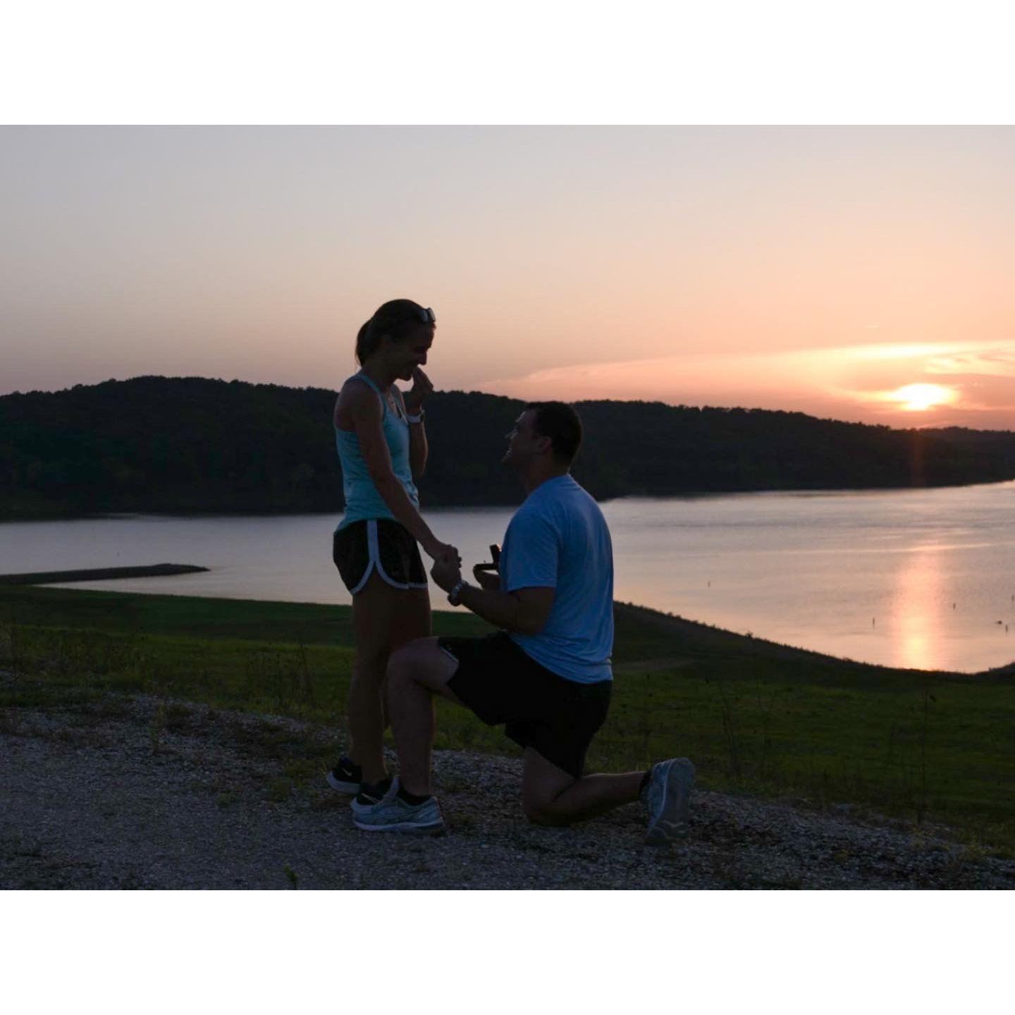 Nicole said, “Yes!” about four times before Brian ever finished asking the question.