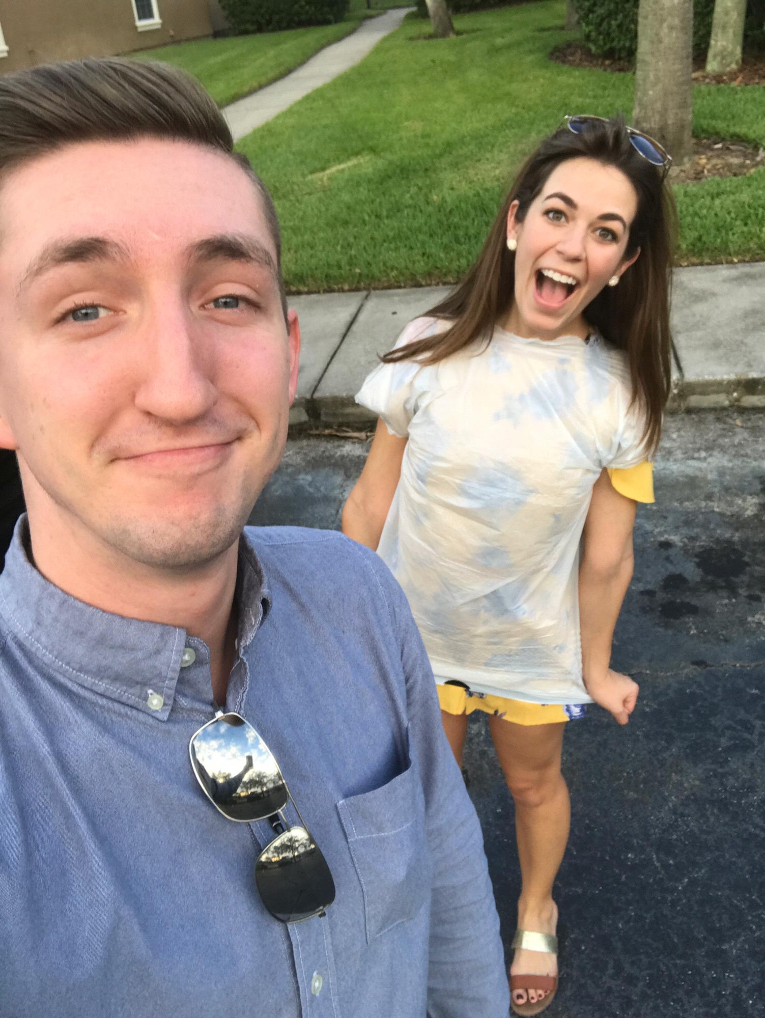 To calm Emily's nerves on their first date, Austin reassured her, "even if you wore a trash bag and hummed the Fraggle Rock theme song the whole time, I'd still have a blast."