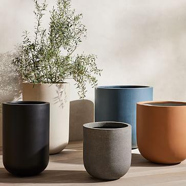 Blue Medium Radius Ficonstone Indoor/Outdoor Planters
