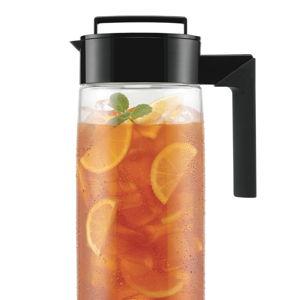 Takeya Patented and Airtight Pitcher Made in the USA, BPA Free Food Grade Tritan Plastic, 2 qt, Black