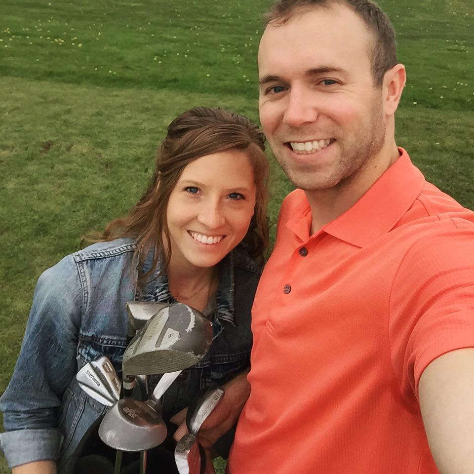 Abby's first golf lesson!