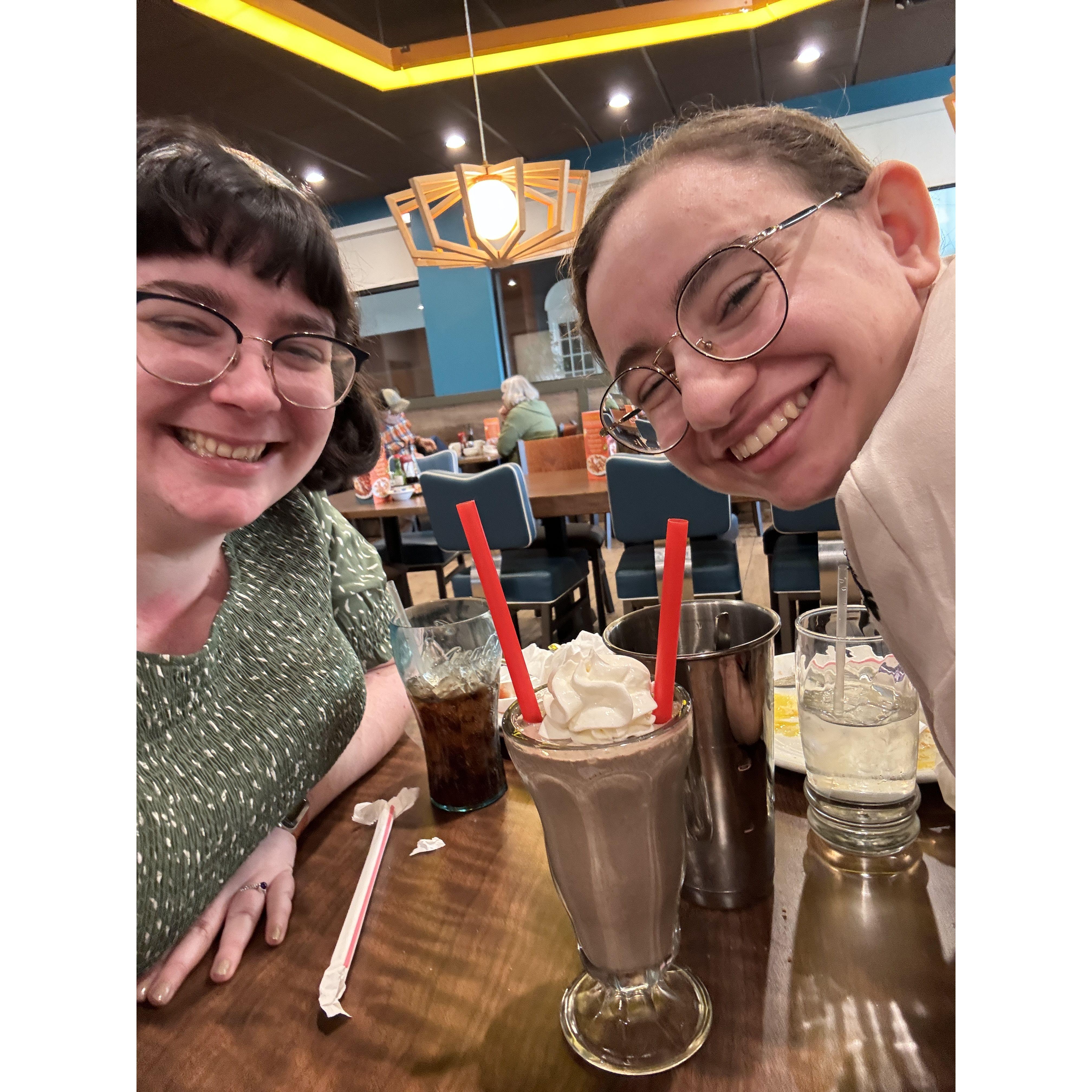 Denny's after Easter mass