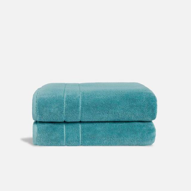 Aqua Blue Super-Plush Bath Towels