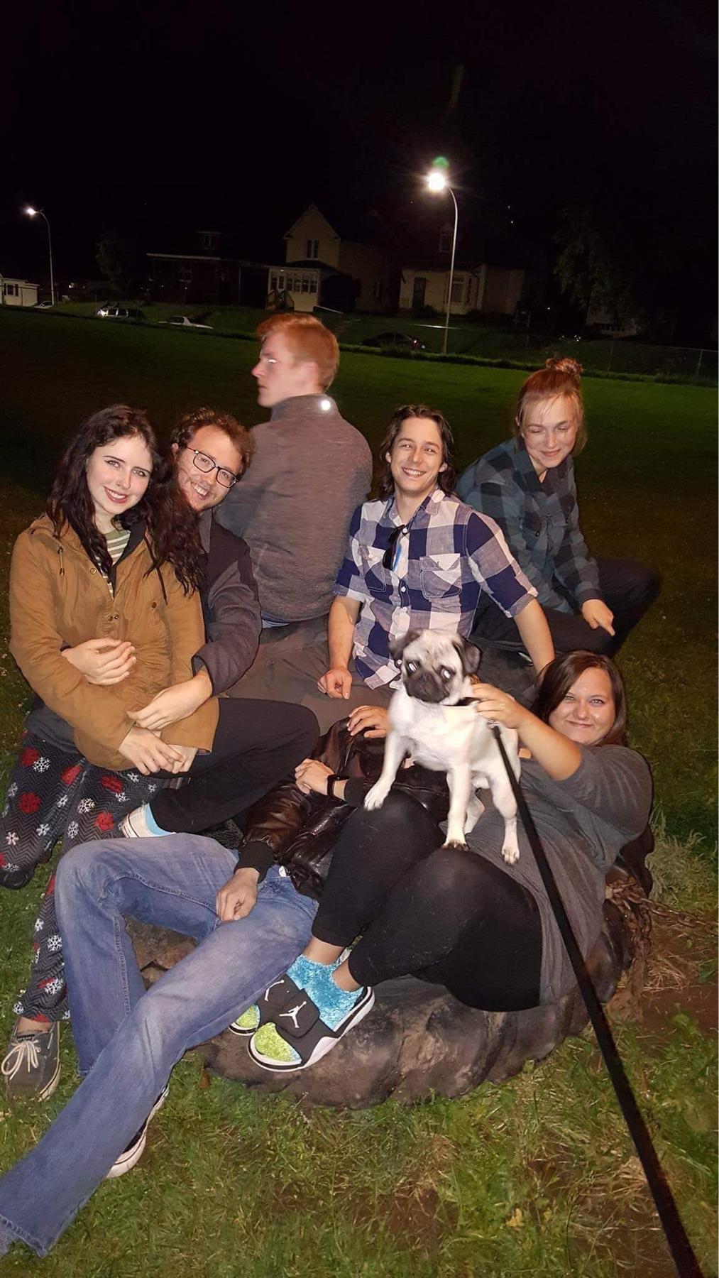 2016 • this night we walked to the park near our house with our friends and roommates. Sabino was testing his new drone and Zephyr was chasing after