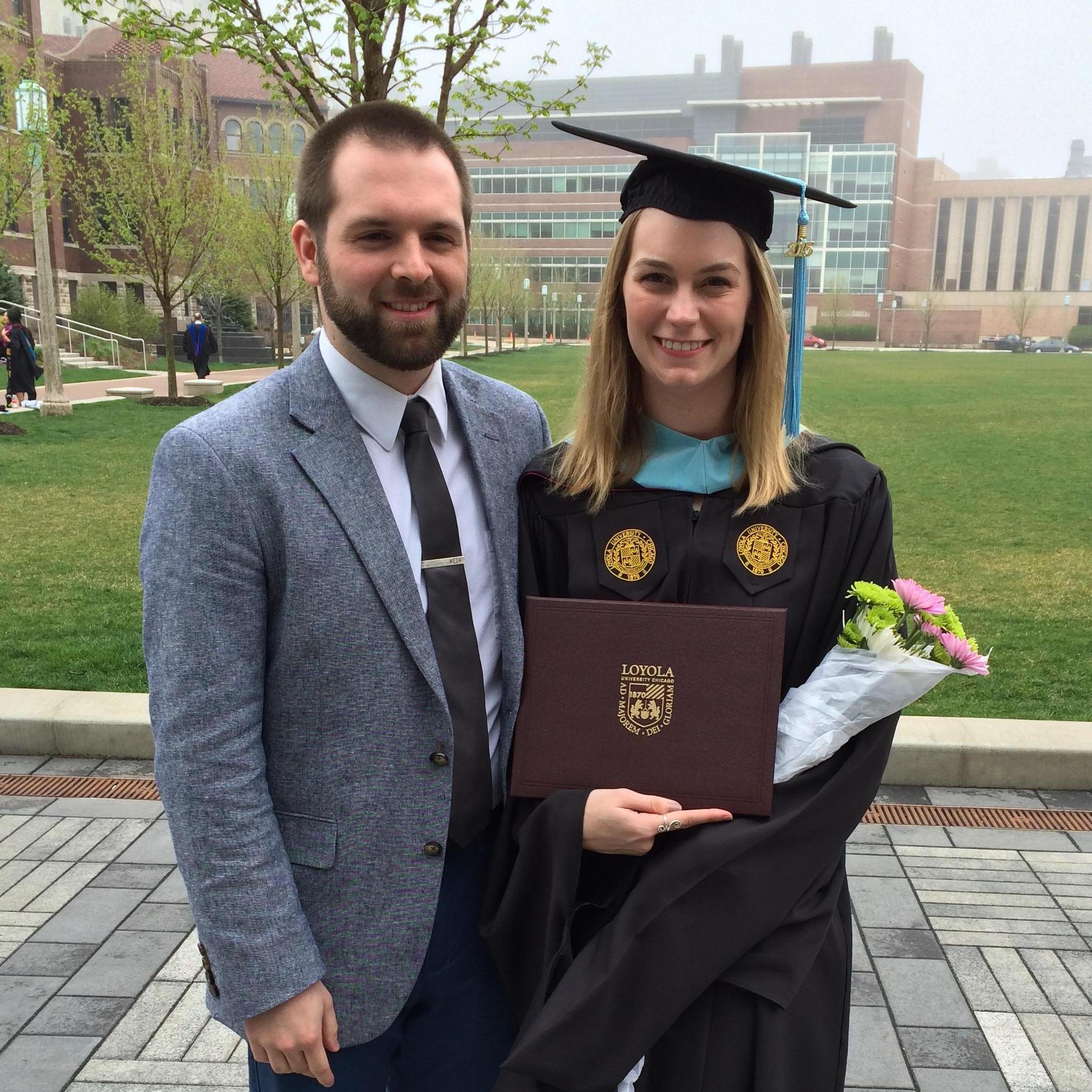 2015 - Celebrating Lisa's graduation from Loyola University Chicago.