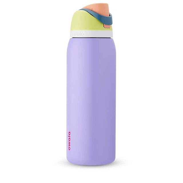 Owala FreeSip Insulated Stainless Steel Water Bottle with Straw for Sports and Travel, BPA-Free, 40-Ounce, Retro Boardwalk