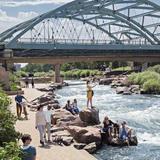 Take a walk around one of the many city parks