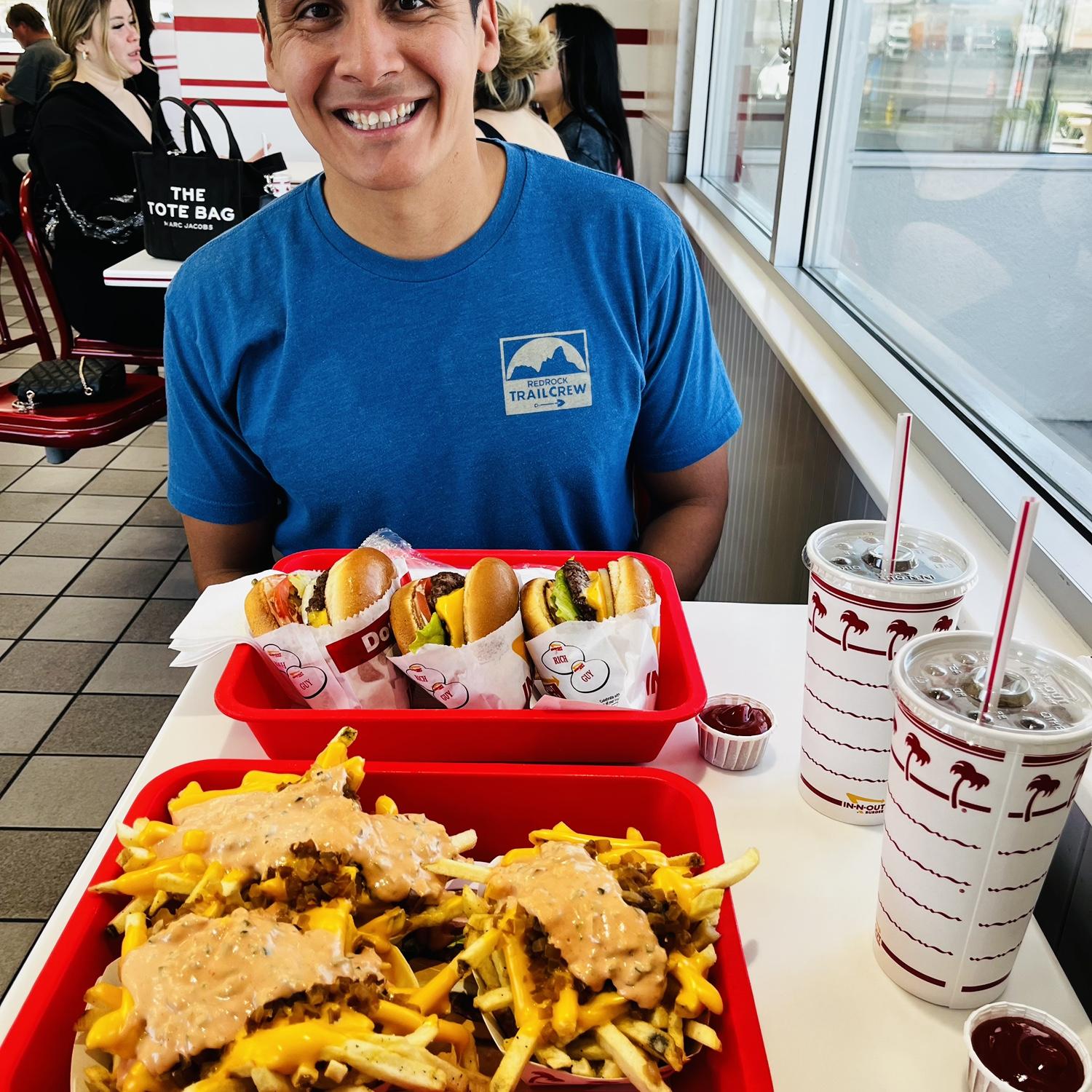 Ian knew how much I missed In-N-Out from when I was stationed in San Diego, CA so he made sure we stopped in one after flying into Las Vegas!
