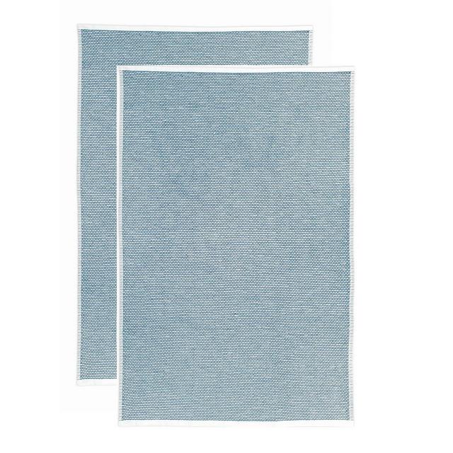 2pk Terry Honeycomb Kitchen Towel Classic Blue - MU Kitchen