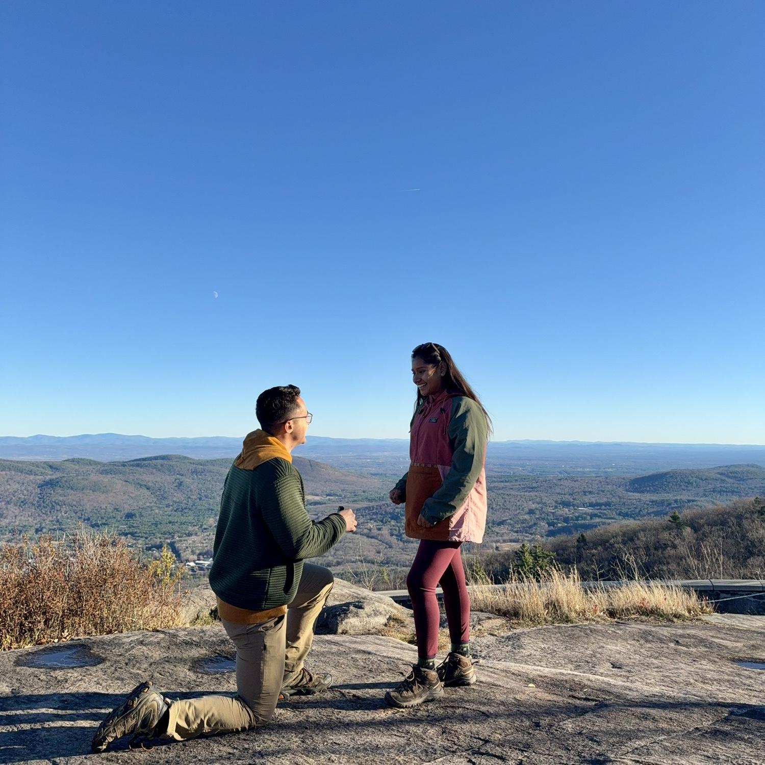Joe had the most magical proposal - This is on top of prospect mountain in Lake George, New York