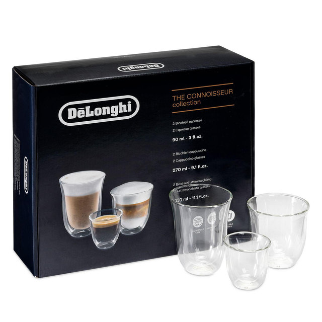 De'Longhi Trio Double-Wall Thermal Glasses, Set of 6