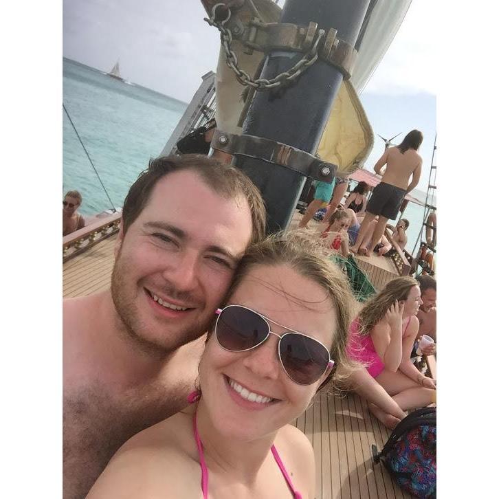 FAVORITE TRIP! Aruba last year for Jackie & John's wedding...Jolly Pirates was the best!