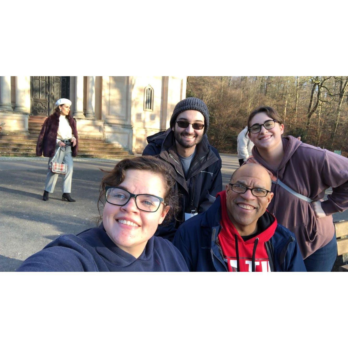 After hiking up to a castle in Germany