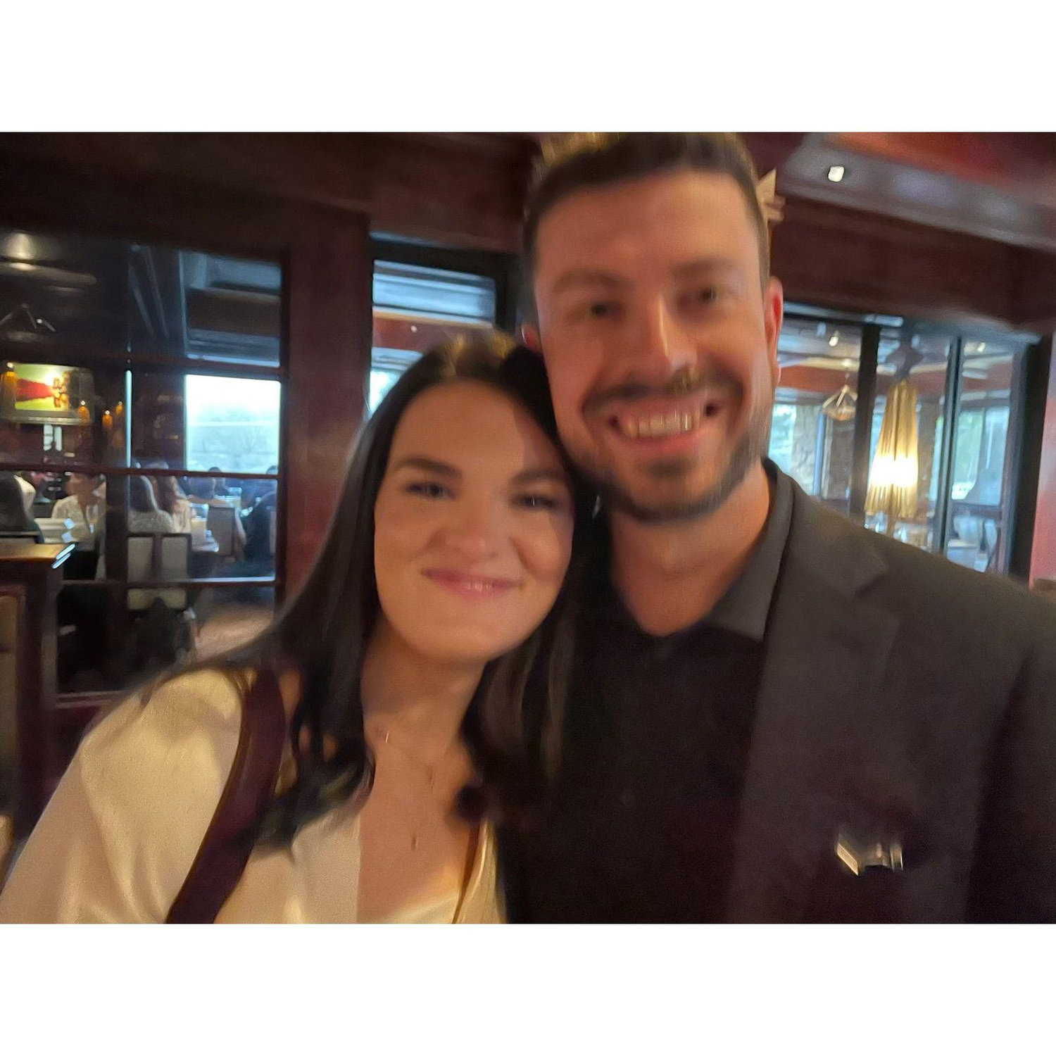 Our very first picture as a couple! Thank you Harold Chapman for snapping this one of us!