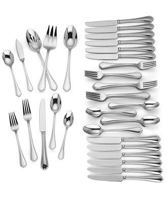 Chelse Muse 65-Pc. 18/10 Stainless Steel Flatware Set, Service for 12, Created for Macy’s