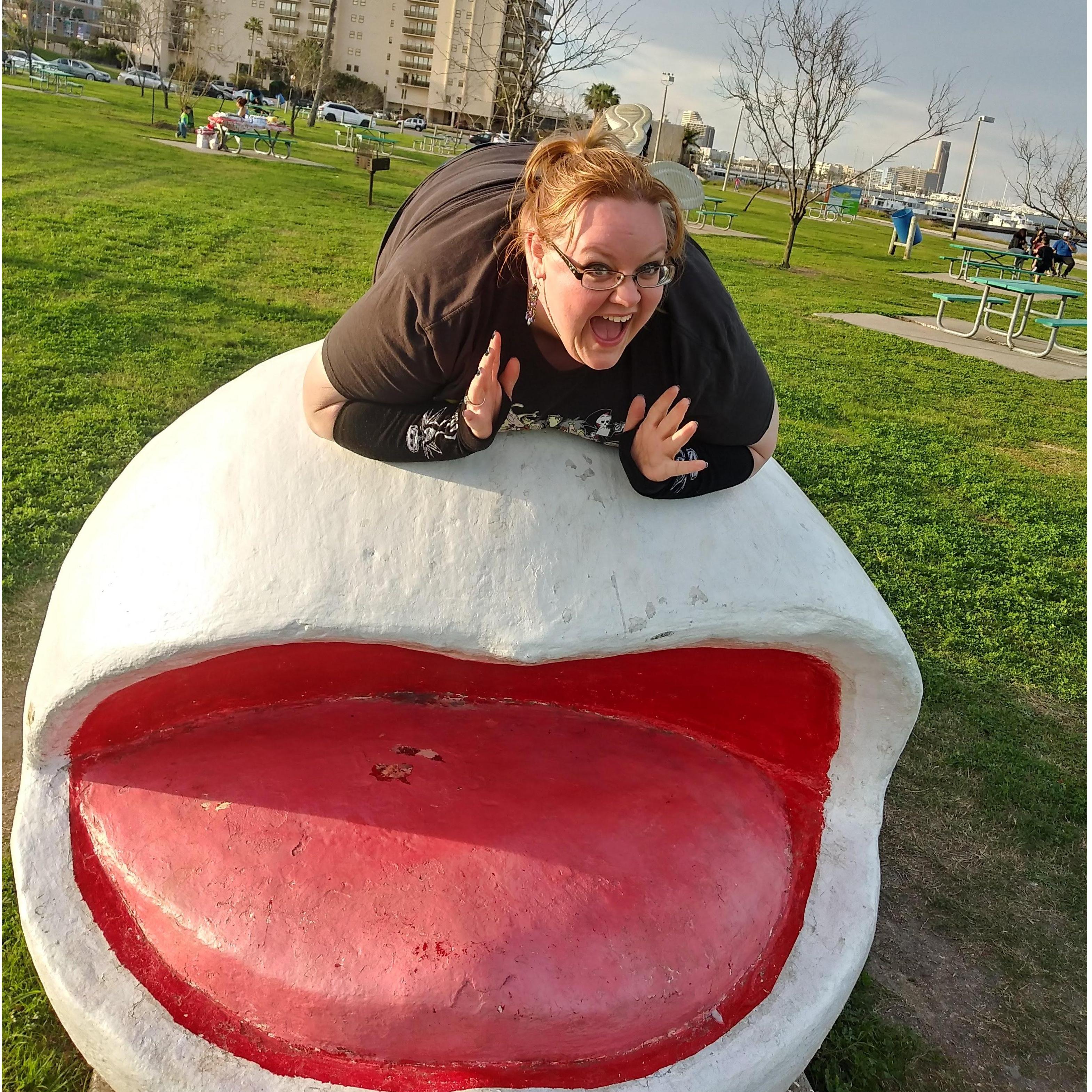Terri on the Whale