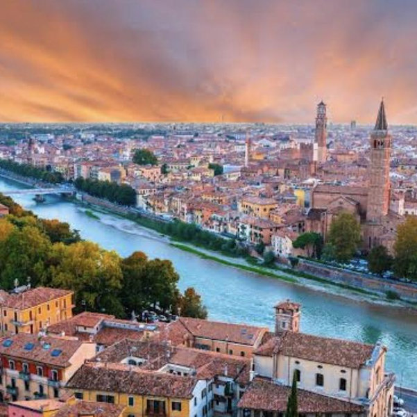 Our half marathon in Verona, Italy