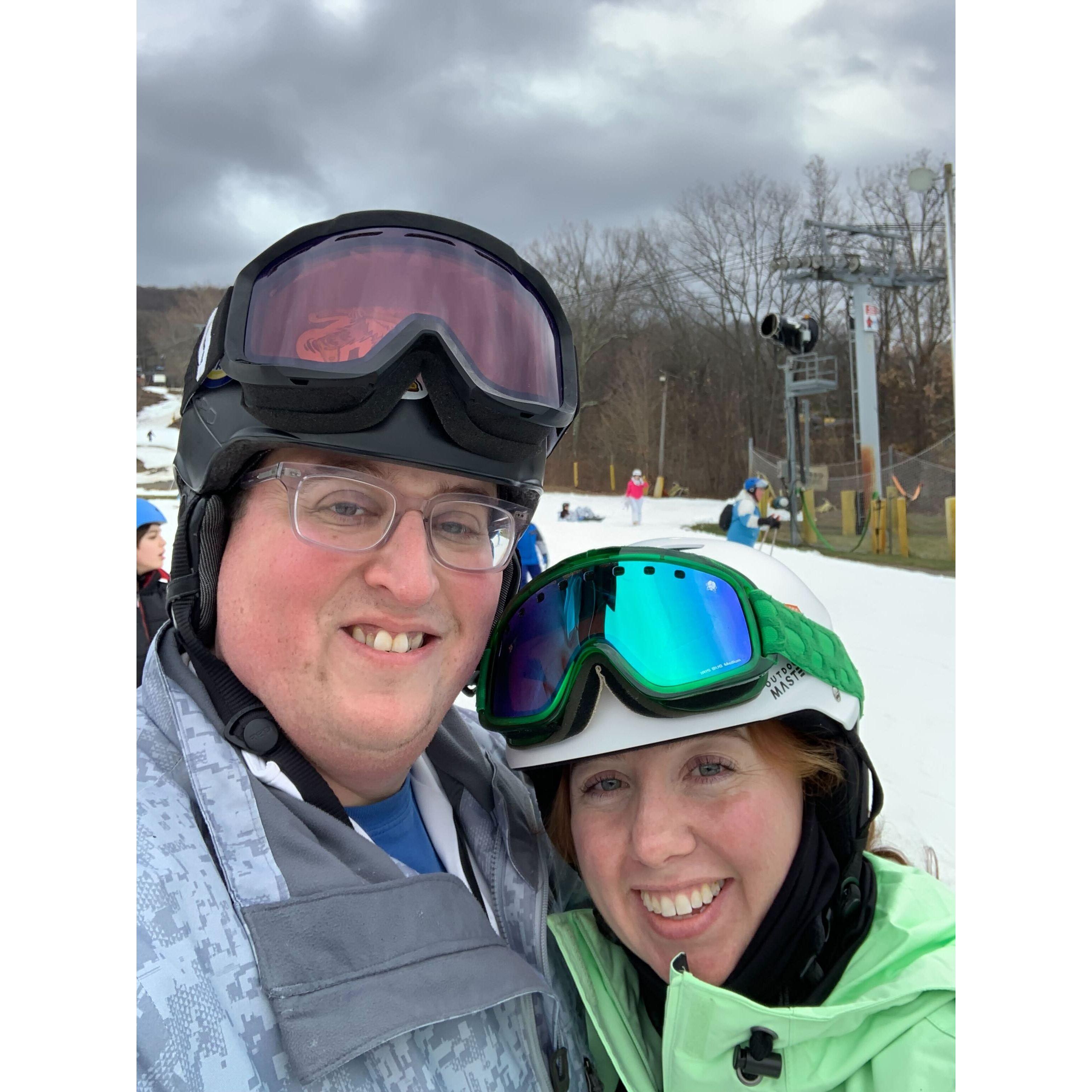 Reteaching Meghan to Ski
