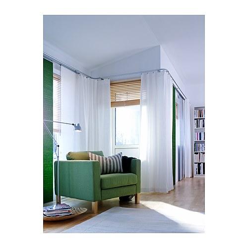 IKEA White Linen Curtains