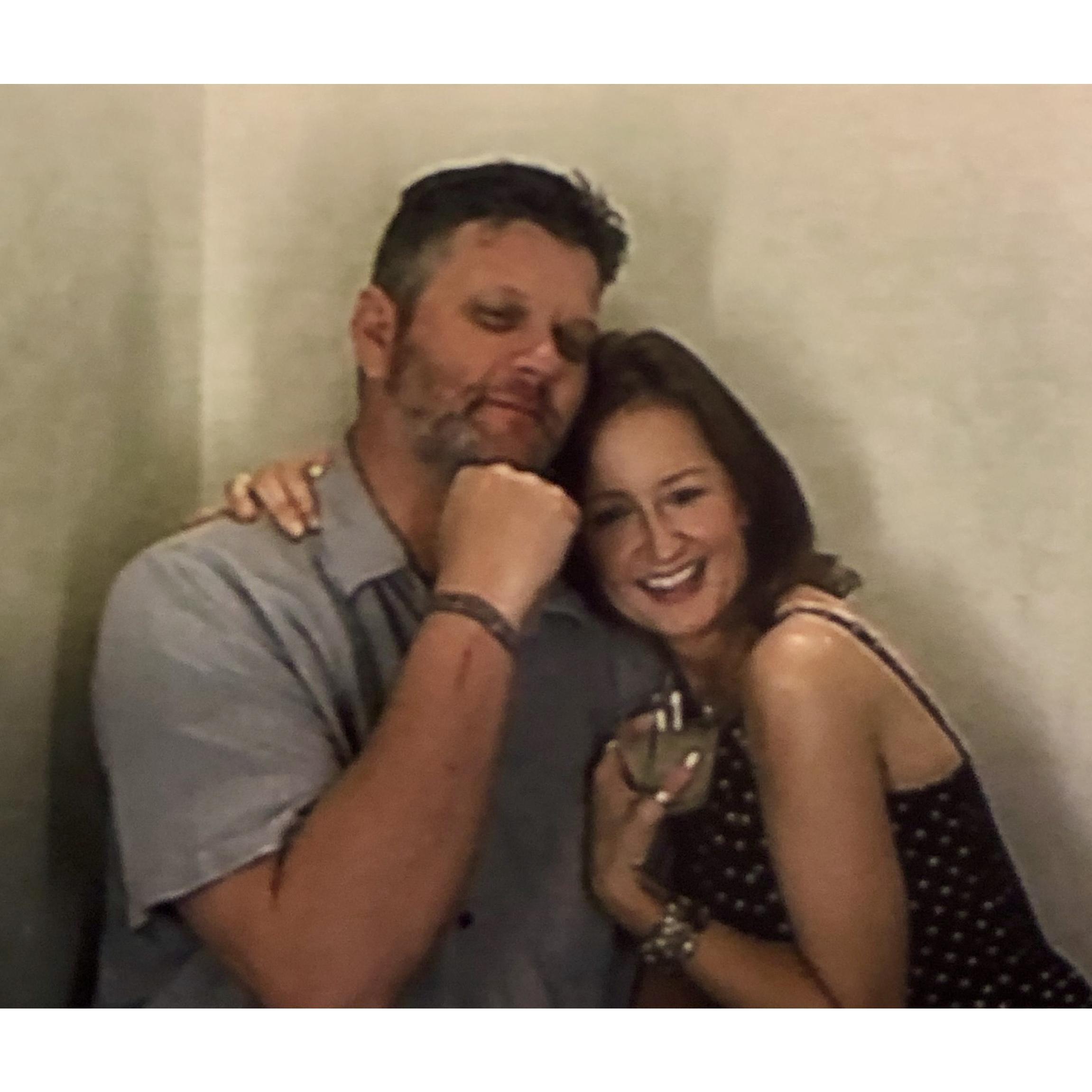 At a wedding, July 2019
