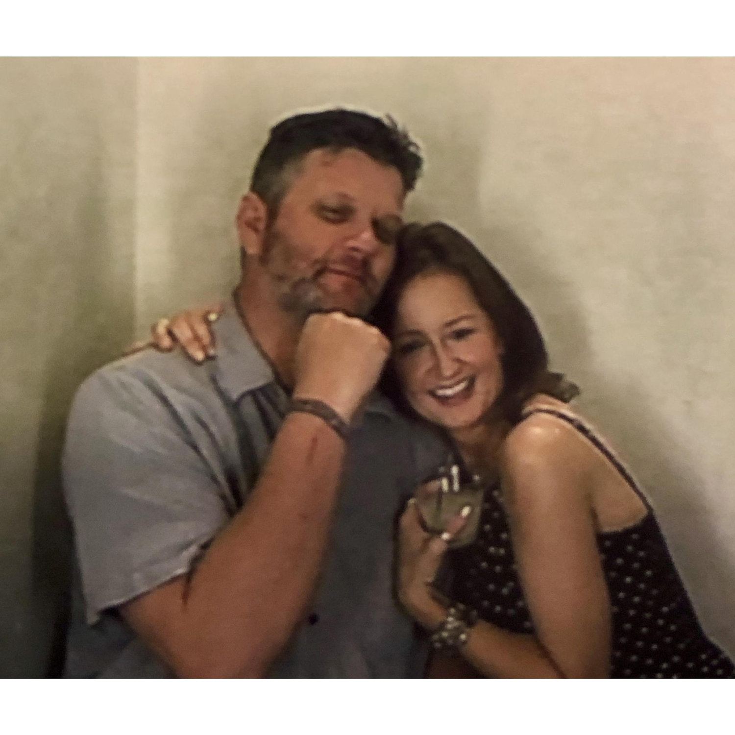 At a wedding, July 2019