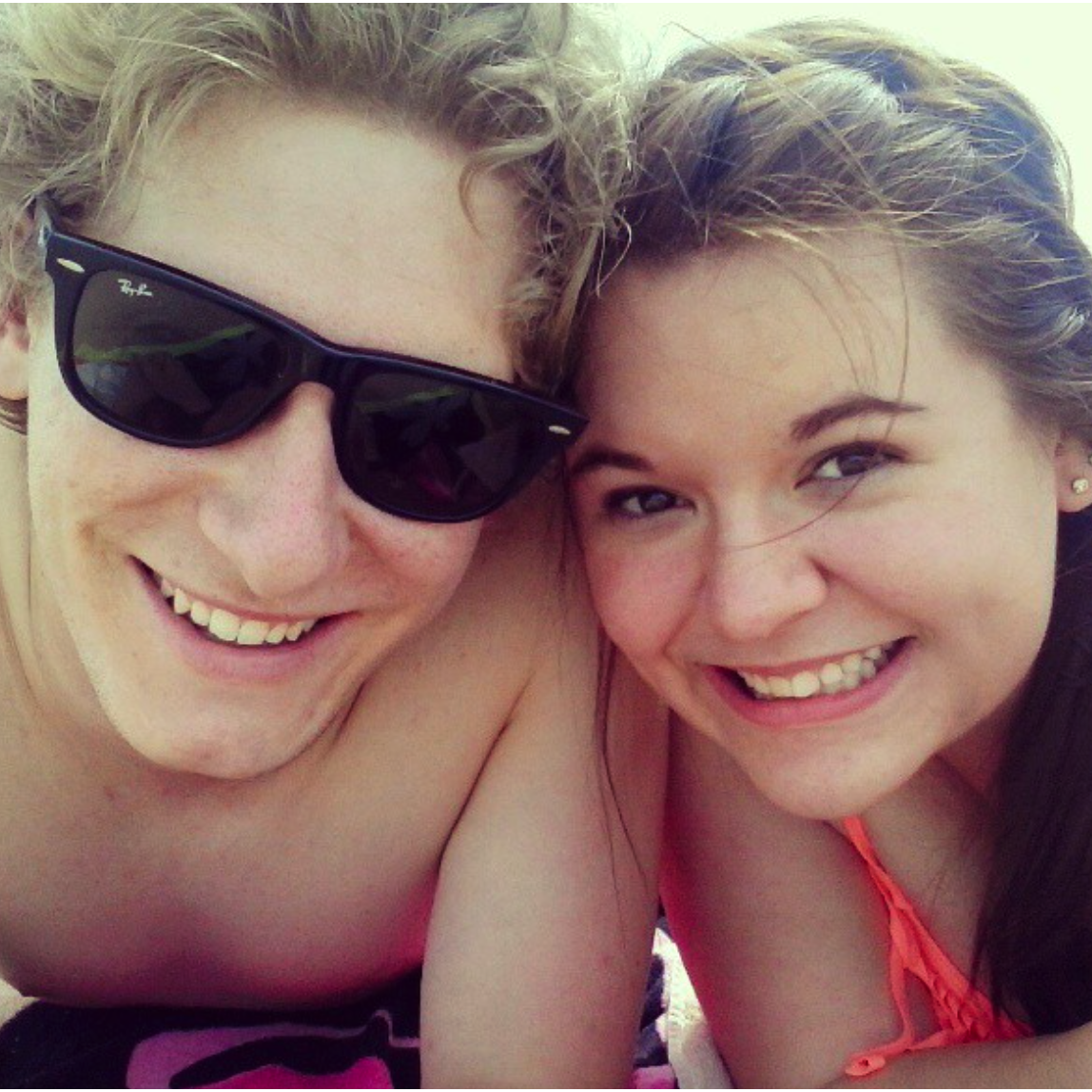 2013: First Spring Break together. Beach date! #grumpyfish