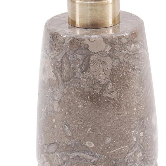 SPESHSTONES Marble Soap Dispenser 7.5 Inch Oceanic Hand Soap, Lotion, Foaming Shampoo and Conditioner Container for Bathroom Decor and Accessories - Liquid Dish Soap Dispenser for Kitchen Sink