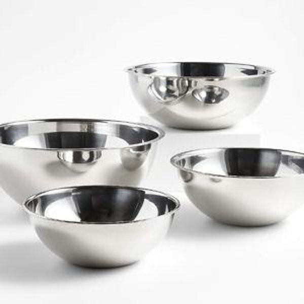 Stainless Steel Mixing Bowls - Mixed Sizes, Set of 4
