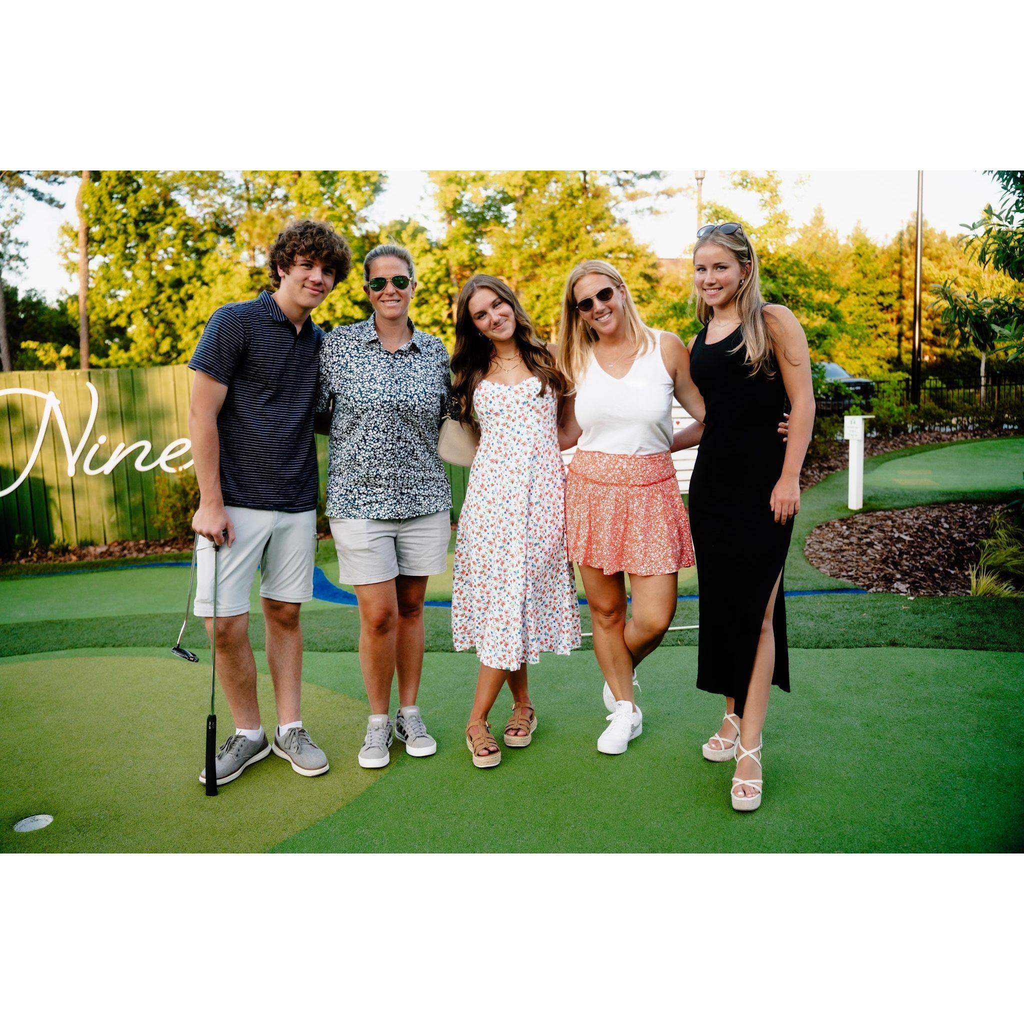 Sarah and Alyson with the kids, Lina, Abbie, and Tripp!