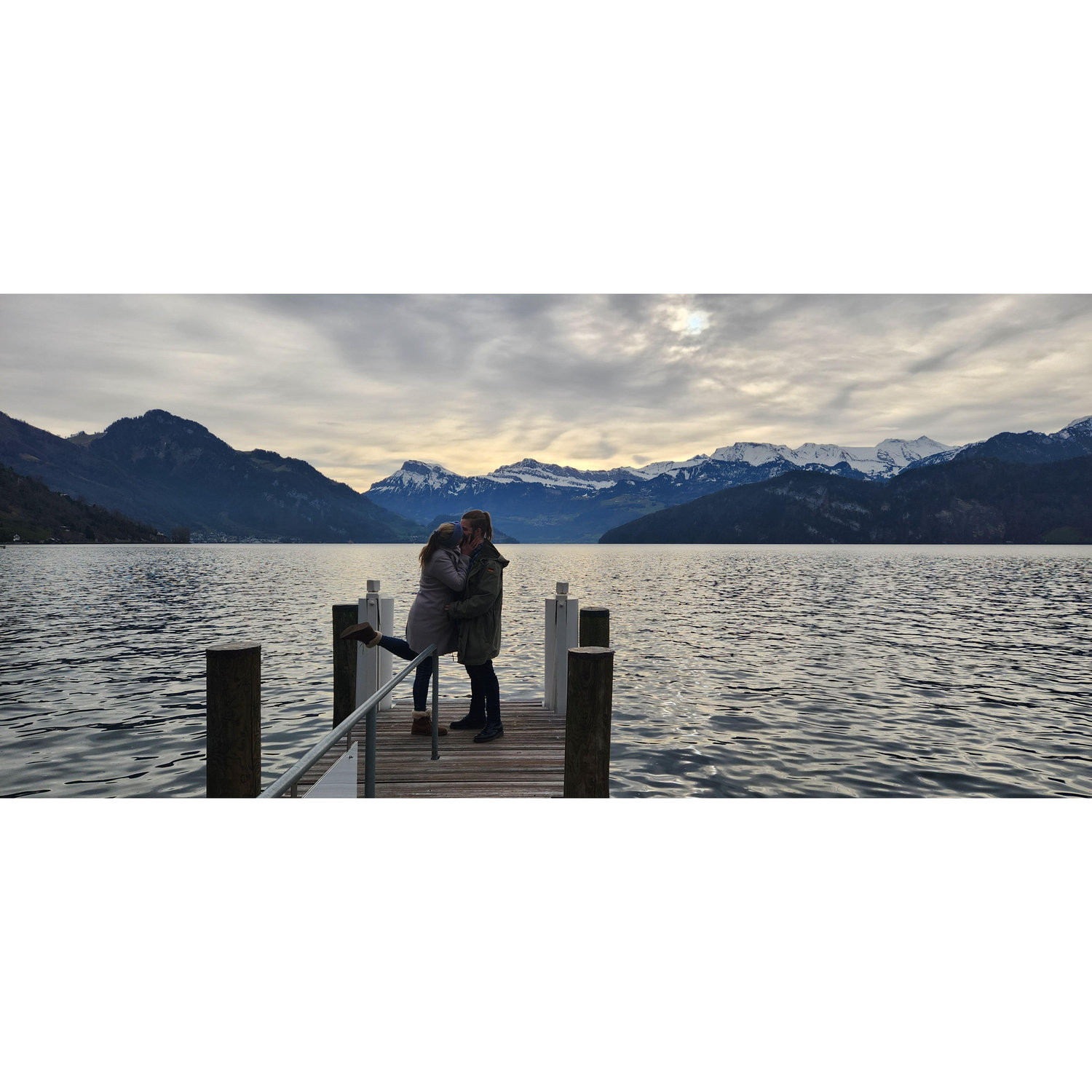 Lake Lucerne in Weggis Switzerland, 2023