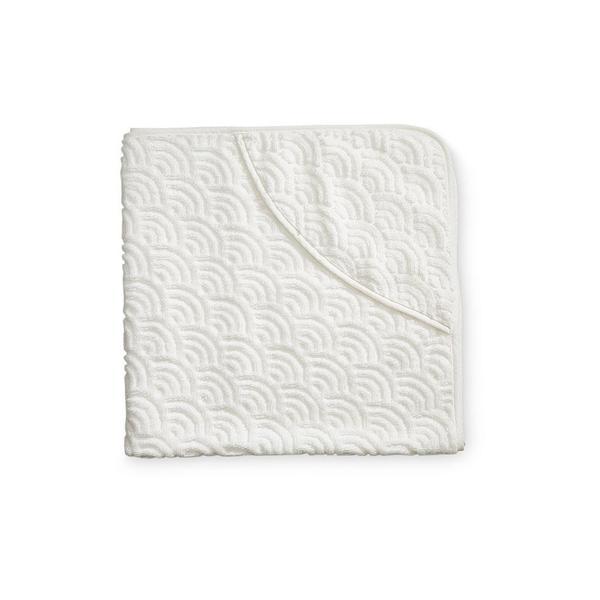 Cam Cam Hooded Towel in White