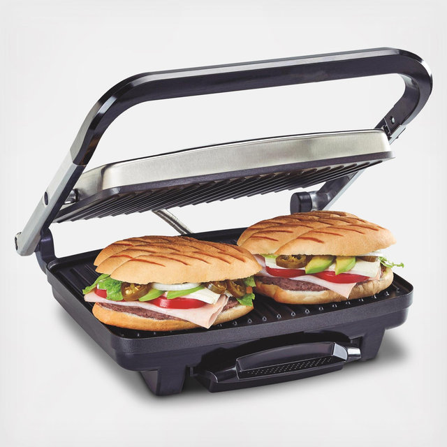 Hamilton Beach, Stainless Steel Electric Panini Maker & Grill | Zola