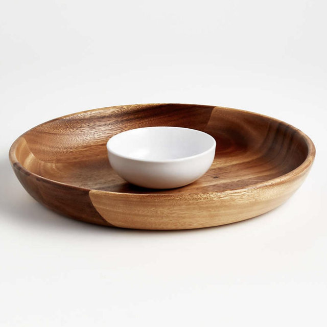 Acacia Chip and Dip Platter