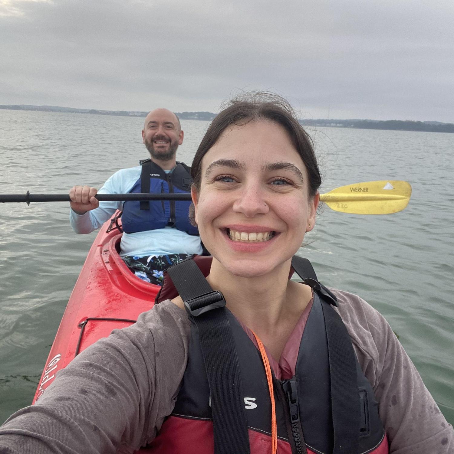 We're really good at kayaking, especially Katie who definitely did most of the paddling.