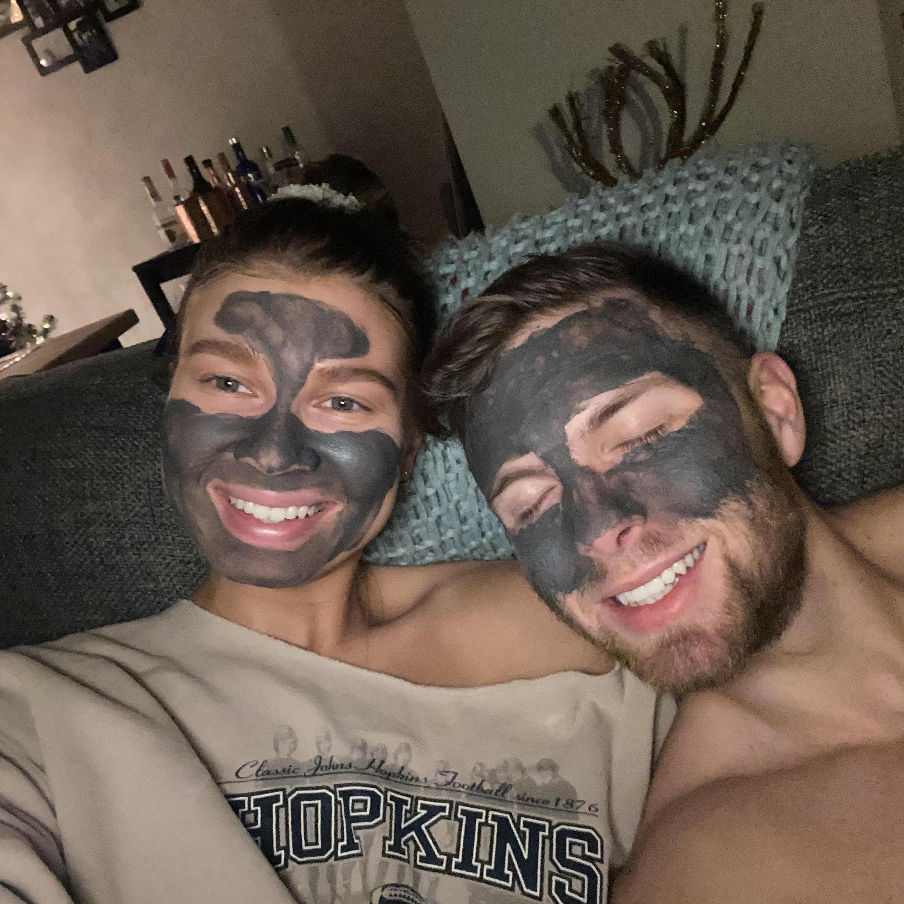 You know what they say...couples that mask together, stay together.