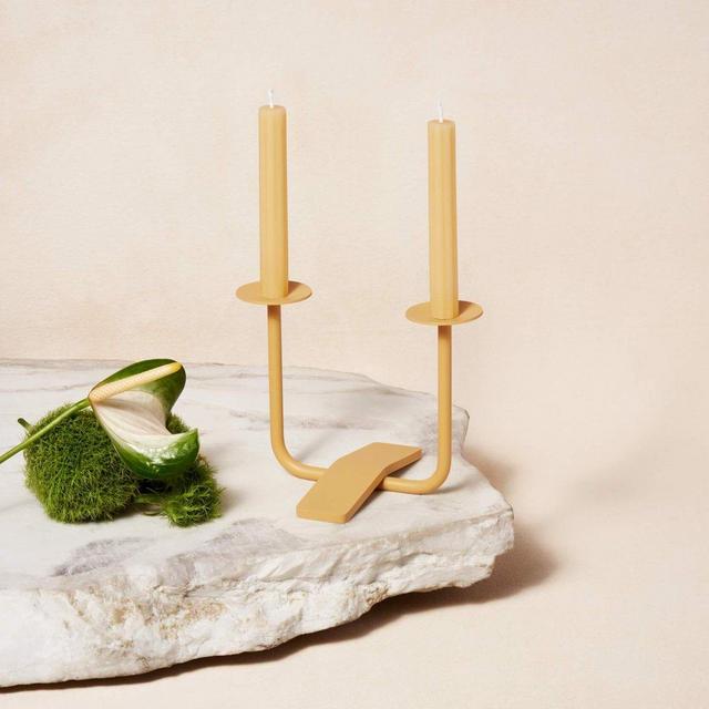 Rest Shabbat Candleholders by Via Maris - Sand