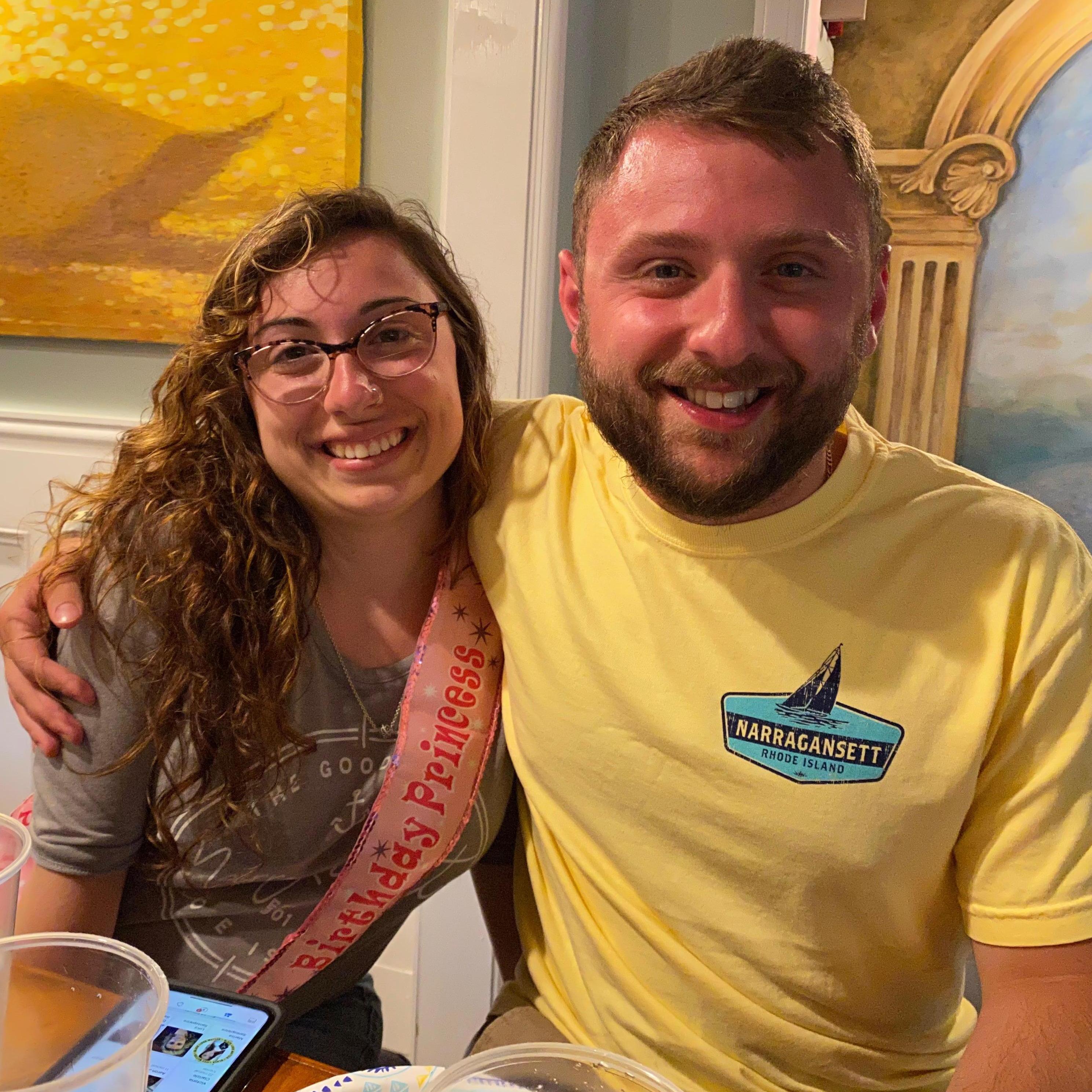 I was the birthday princess... we spent the weekend in RI and got really sunburned.