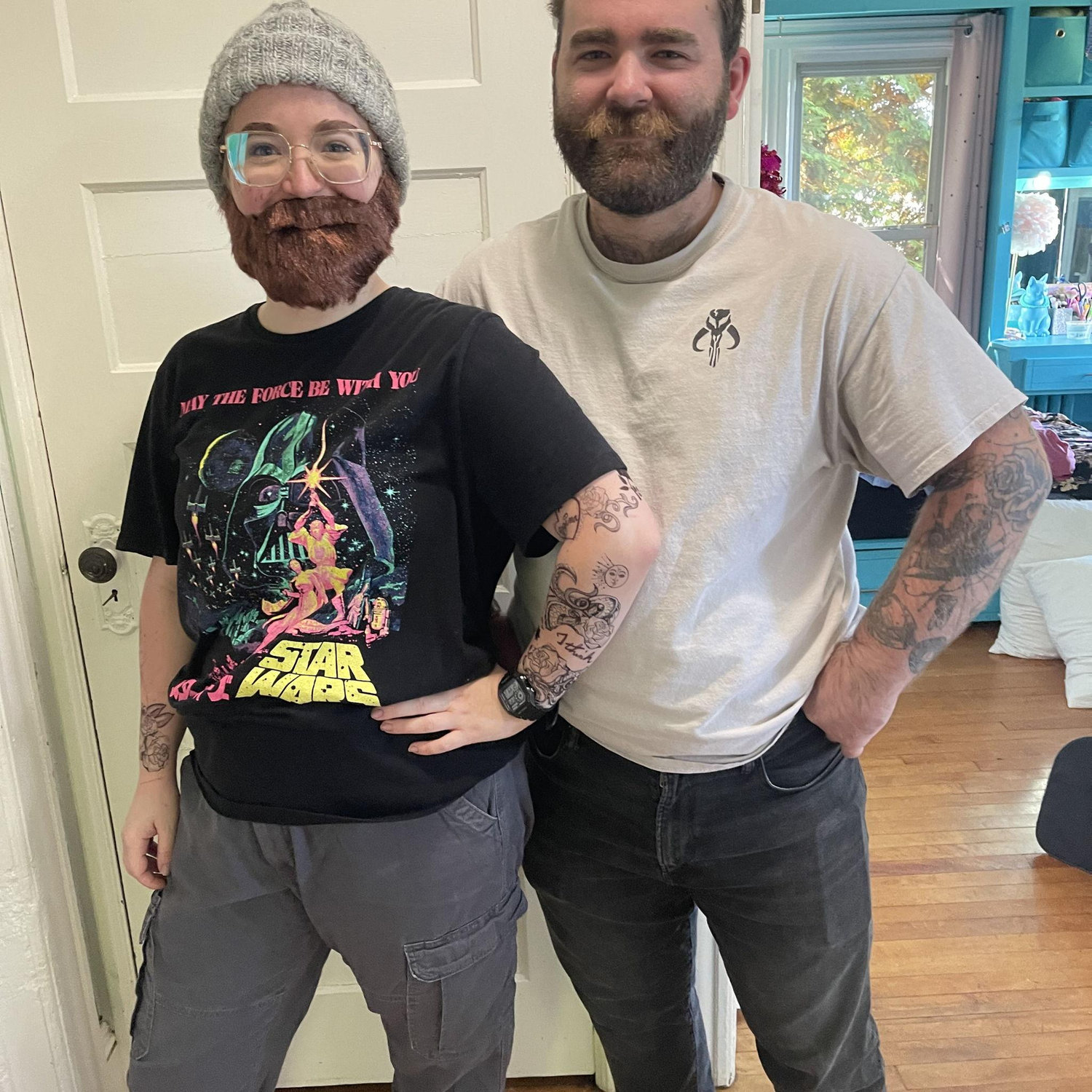Try to spot the difference!  Which one is the real Chris?