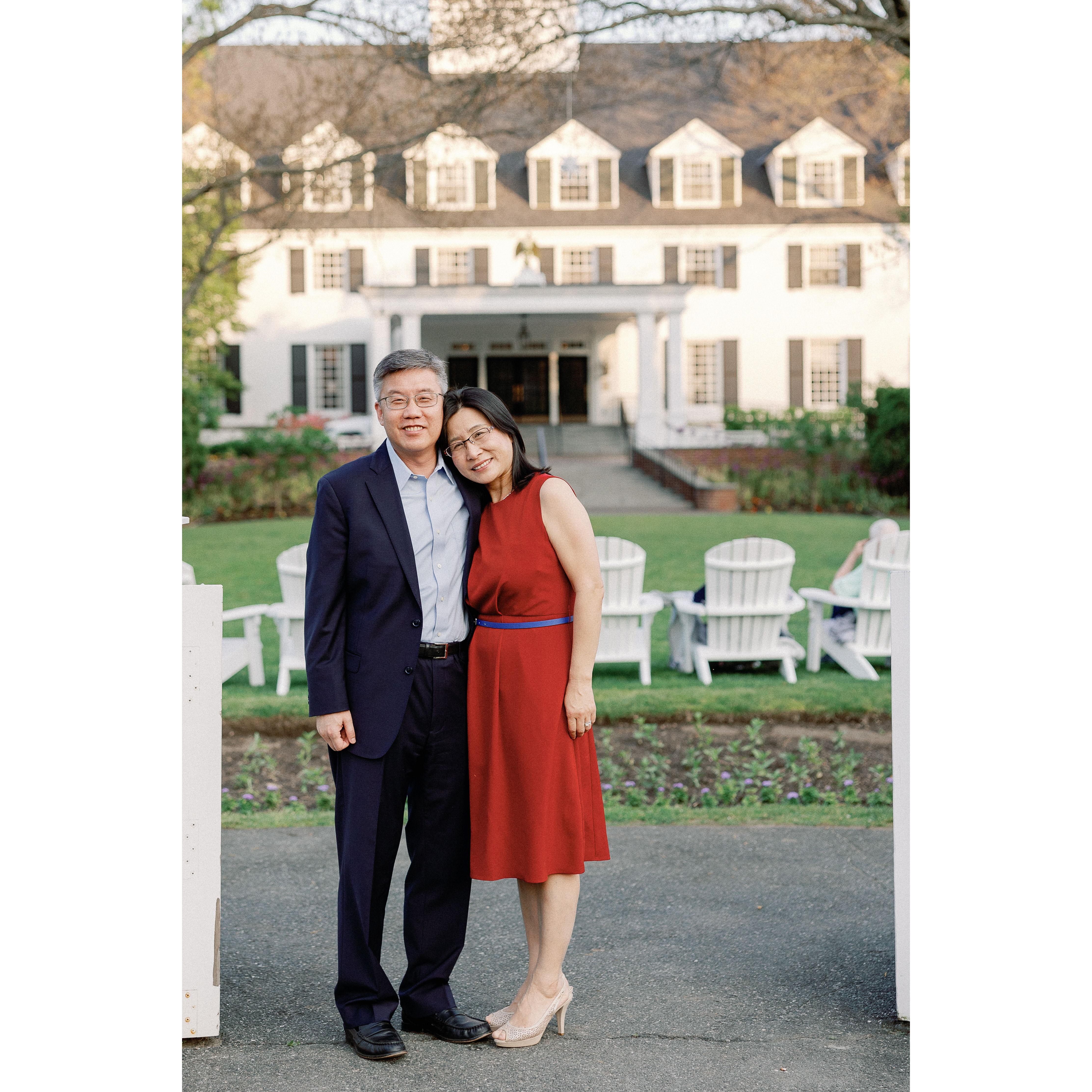 The mother and father of the bride - Steve & Sunny