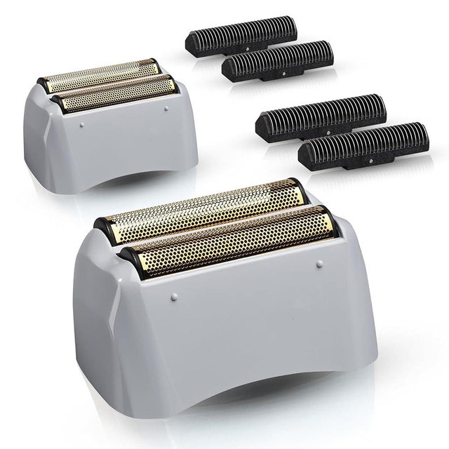 FAMELEC 2 Pack for Andis Shaver Foil TS-1 TS-2, ProFoil Lithium Shaver Replacement Titanium Foil Assembly and Inner Cutters Compatible with Andis Smooth Shaving Cordless Shavers