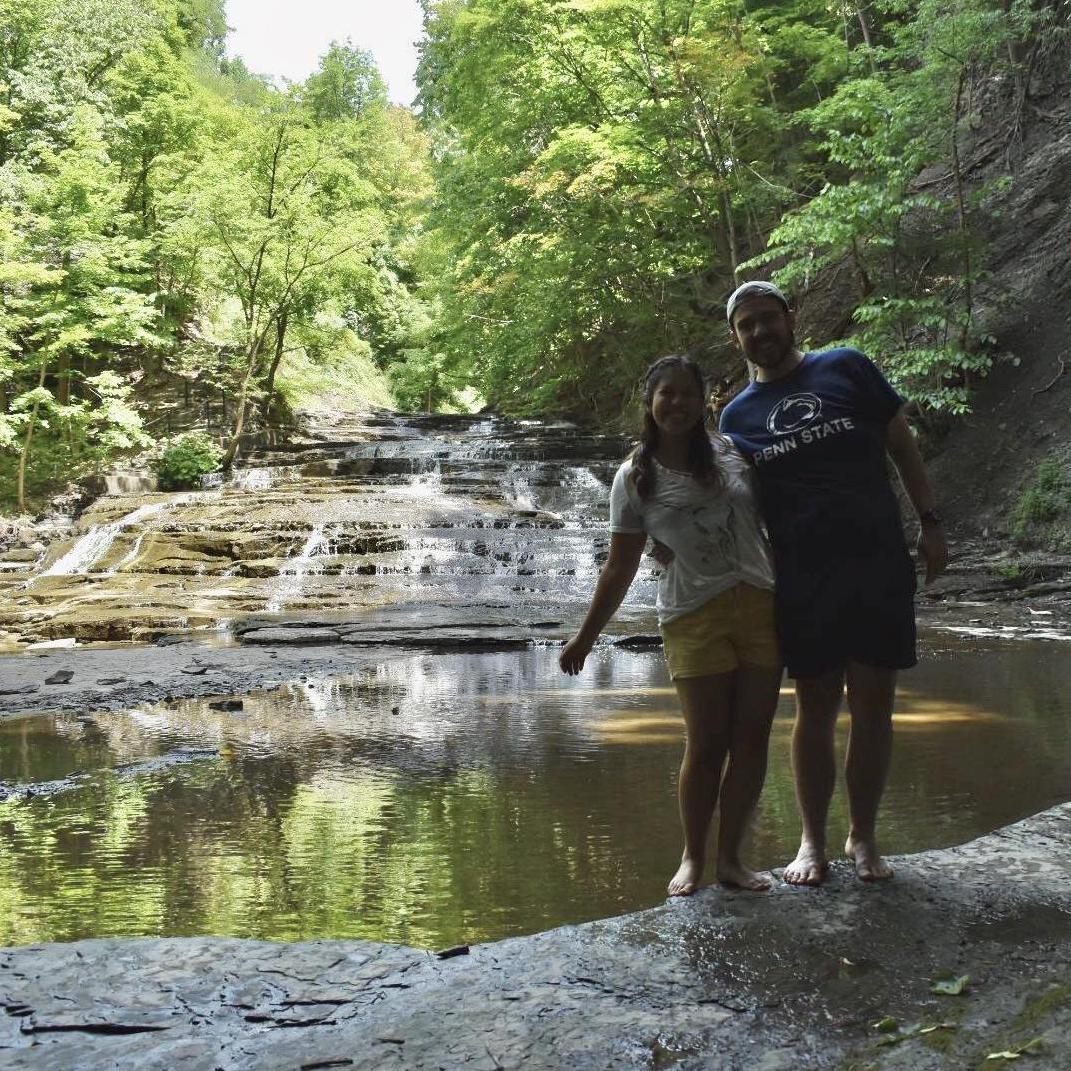 Anthony showing Tania his favorites spots in Ithaca.