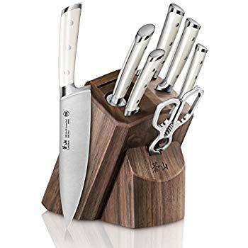 Cangshan S1 Series 1022599 German Steel Forged 17-Piece  Knife Block Set, Walnut