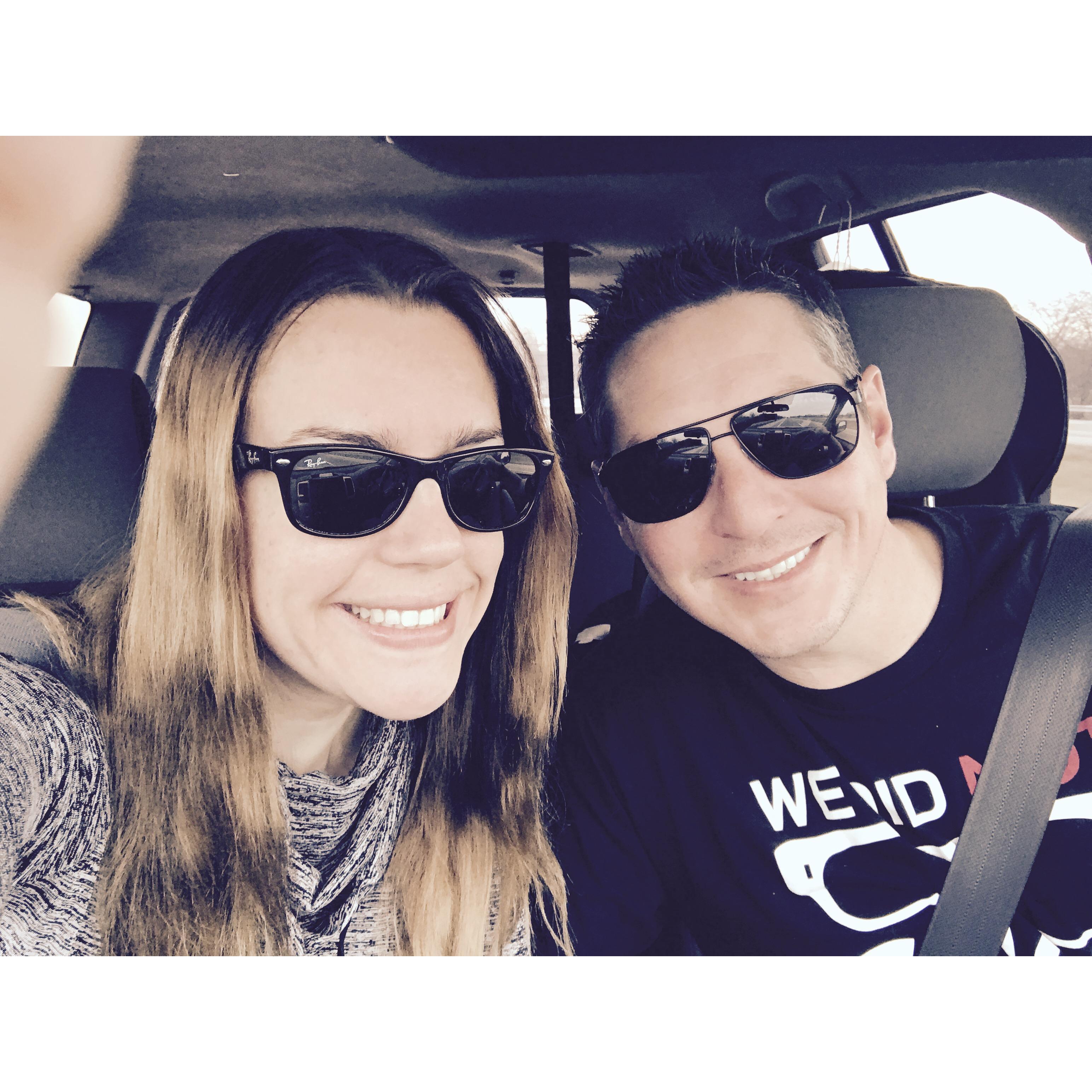 Our first road trip - on the way to Chicago